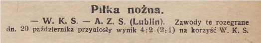 Wycinek z „Akademika" nr 14-15 z 1 XI 1923 r., s. 172.