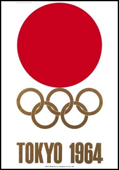 Plakat Igrzysk Olimpijskich w Tokio w 1964 r.