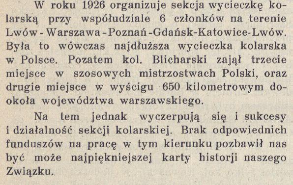 „Zamiast uroczystości jubileuszowych z okazji 10-lecia Akademickiego Związku Sportowego”, Lwów 1934, s. 24.  