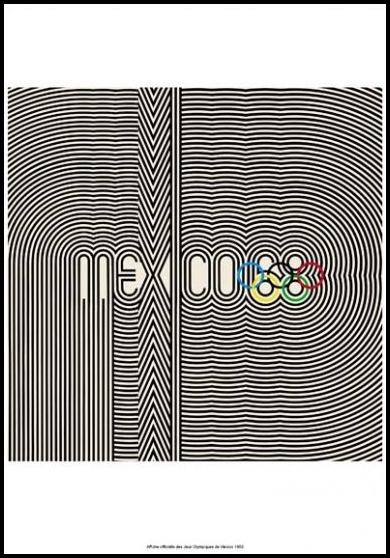 Plakat Igrzysk Olimpijskich w Meksyku w 1968 r.